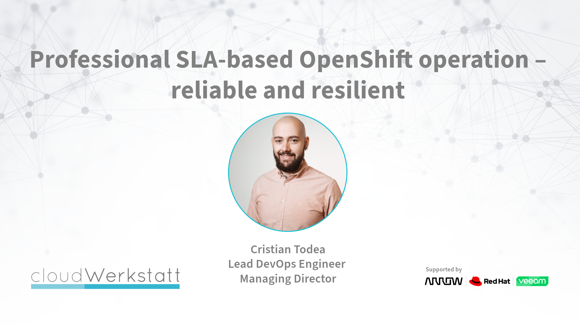Professional SLA-based OpenShift operation –<br />
reliable and resilient